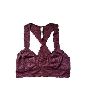 Intimately by Free People Marsala Red Lace Bralette size S